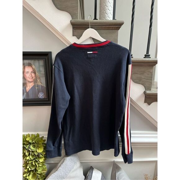 Tommy Hilfiger Jeans Vintage Navy Sweater sz M - Picture 6 of 7